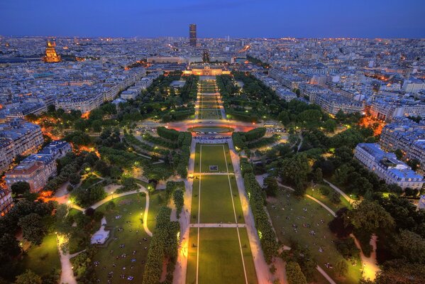 Abend Paris ist der beste Ort in Frankreich