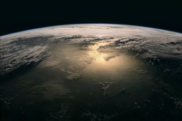 Planète Terre. Horizon de la terre
