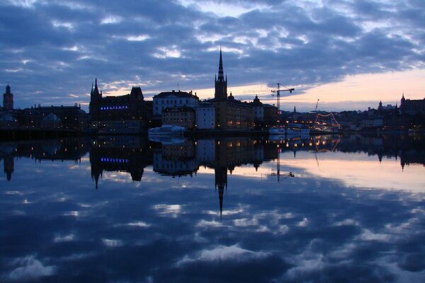 Beautiful, evening Stockholm