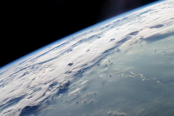 Hermosa foto de la tierra desde el espacio