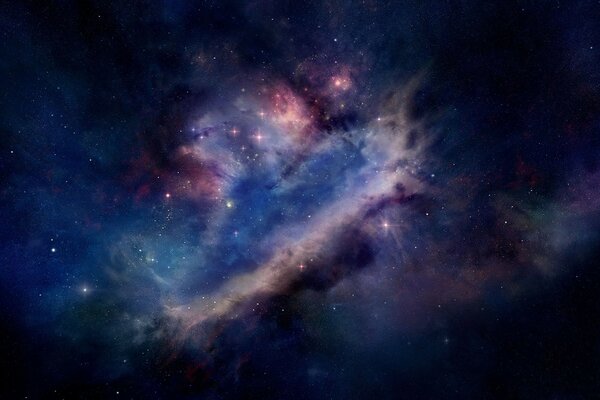 The cosmic universe, its beauty in the dark