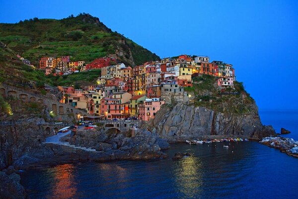 Paisaje Noche Italia