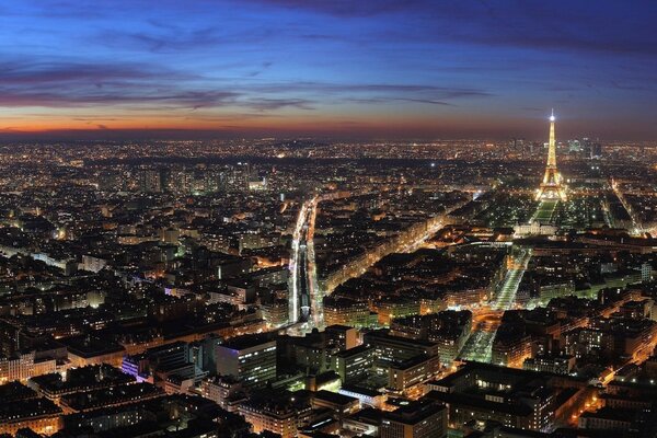 Panorama della città di Parigi