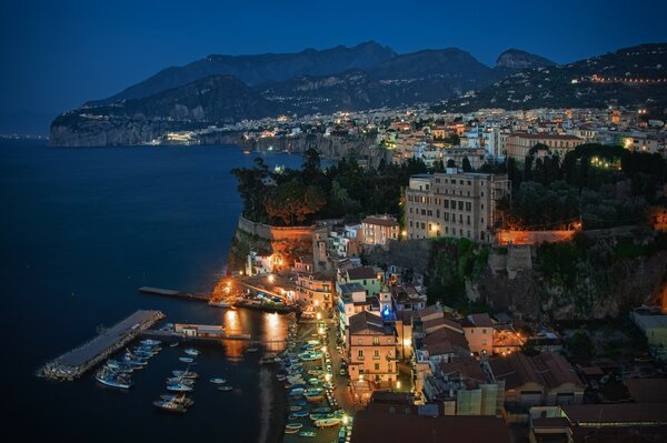 A bird s-eye view of the Italian city