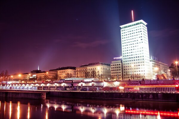 Night lights of the big city