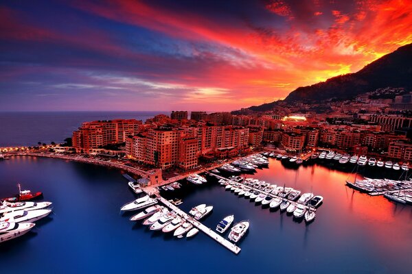 The city of Monaco. Beautiful backgrounds