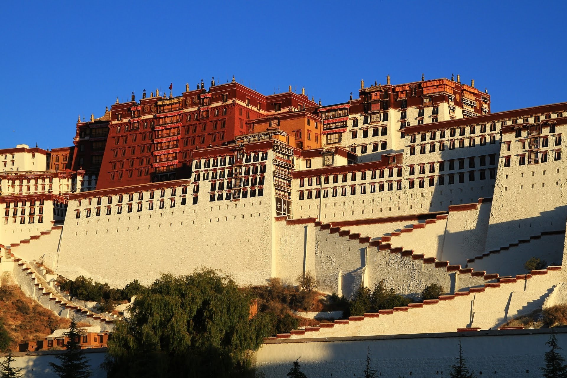 himmel china tibet stadt