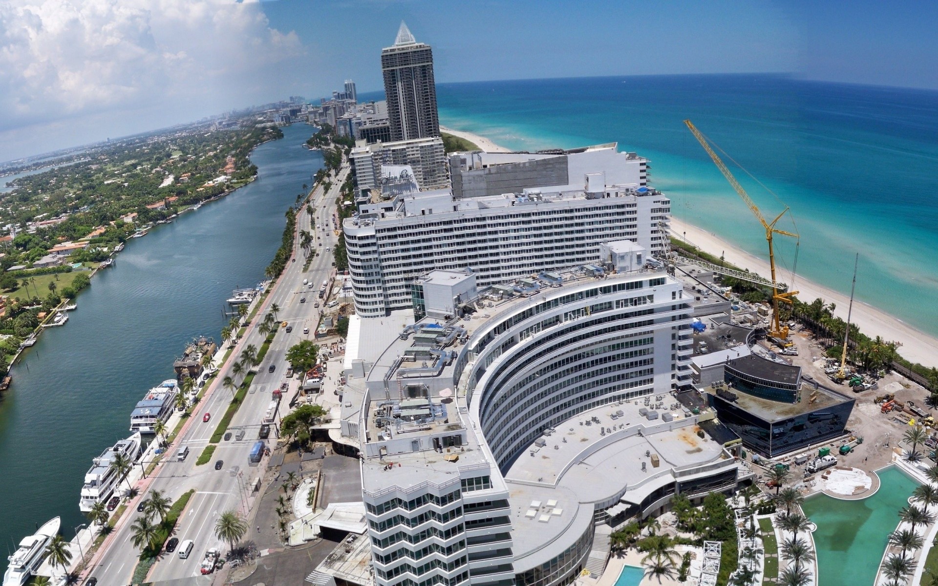 plaża budynek usa architektura miasto ocean hotel lato