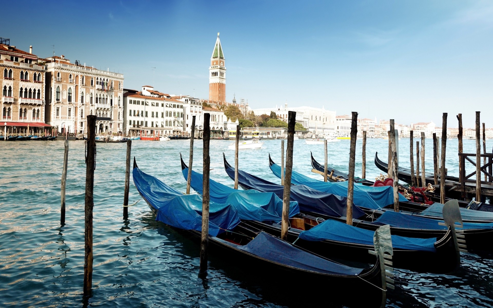 italia venecia mar agua góndolas canal