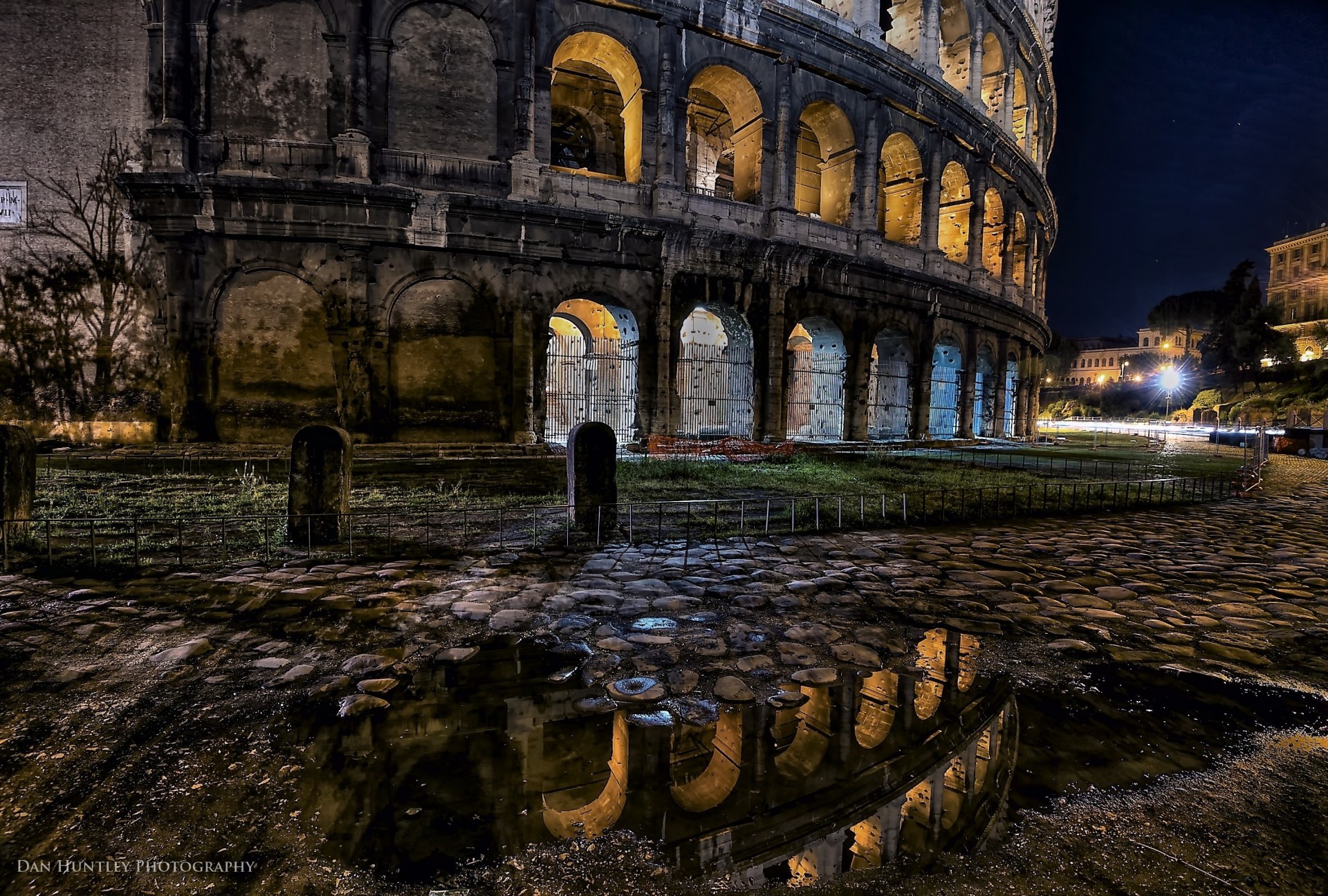 italien lichter nacht kolosseum rom