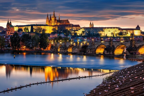 Czech Republic Prague Bridge