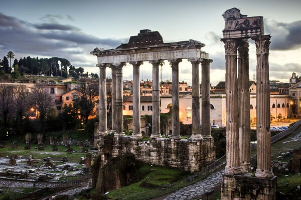 Lugares de interés de Italia ruinas templos