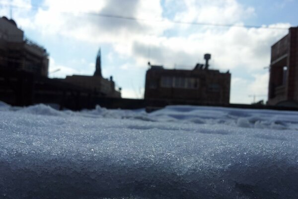 Tiefschnee in der Stadt