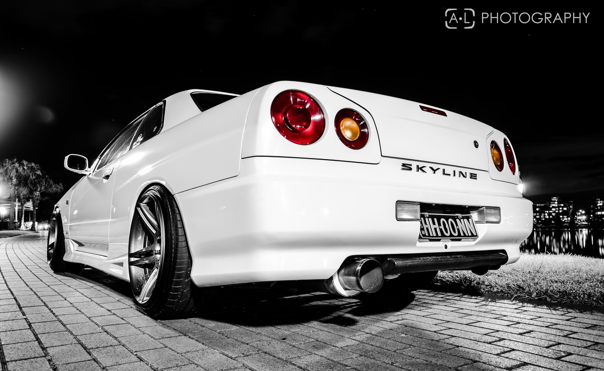 nissan skyline r34 nissan tuning weiß nacht skyline