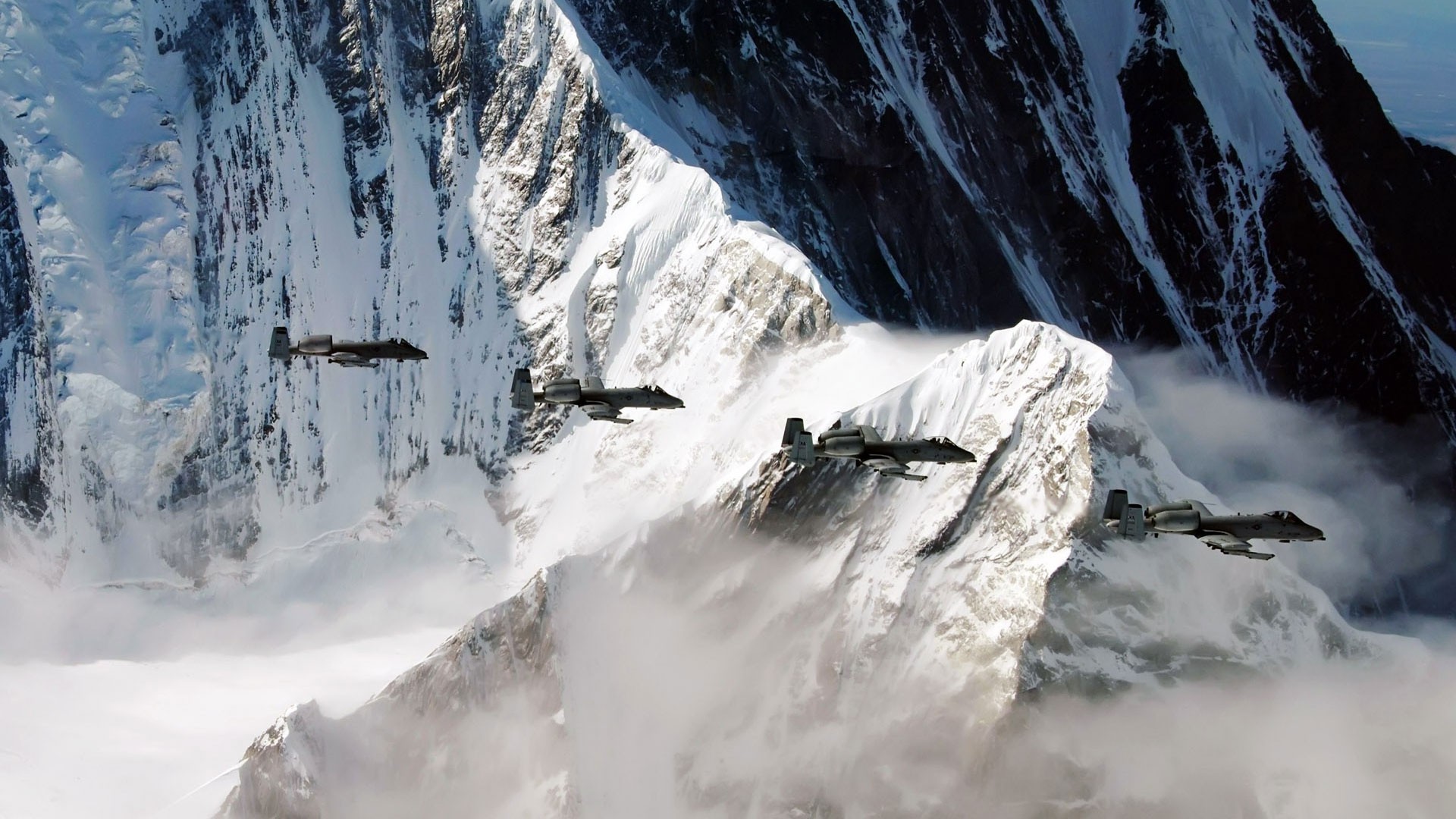 sturmtrupp alaska flugzeug himmel militär berge