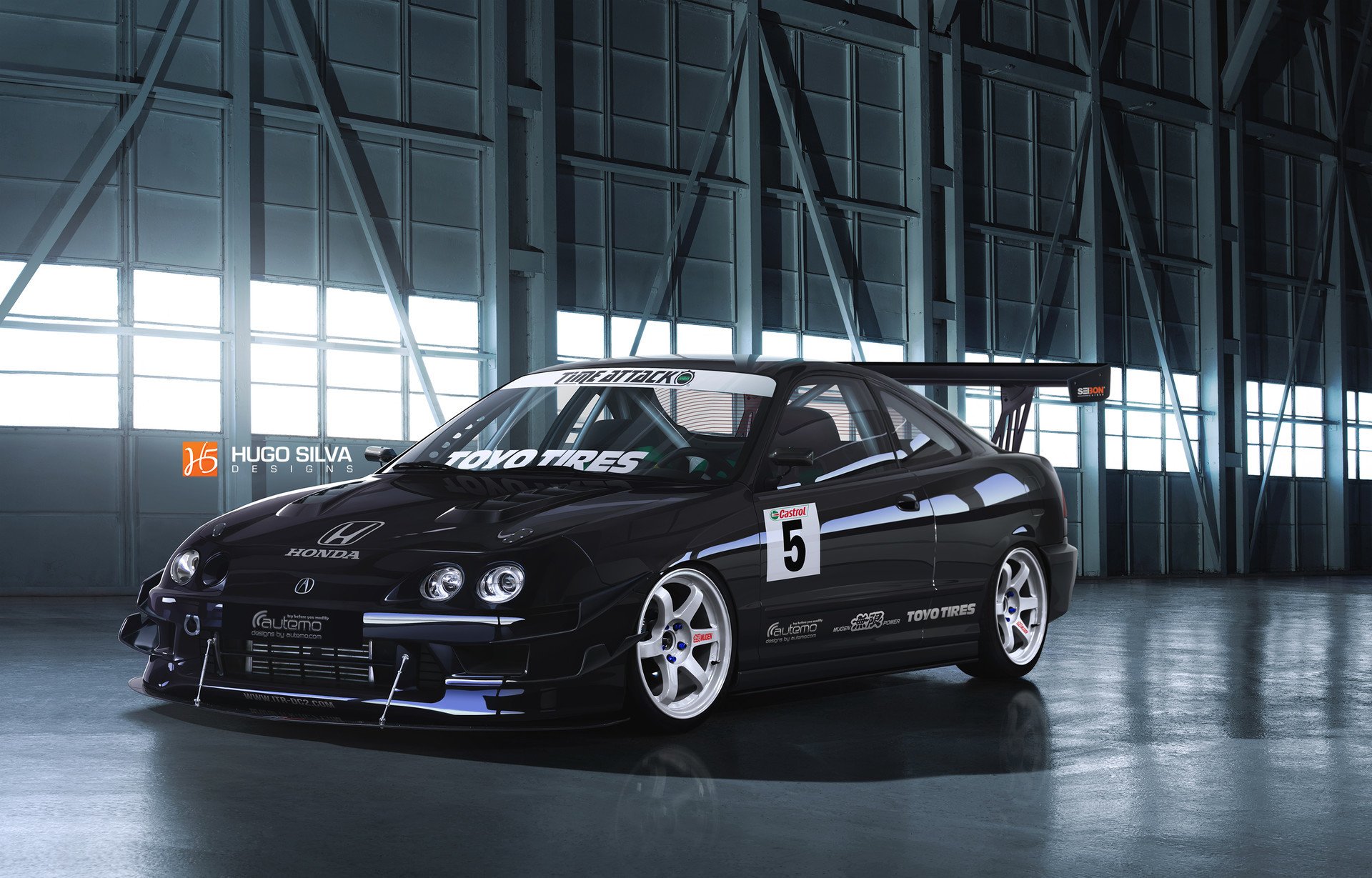 acura integra black hugo silva photoshop