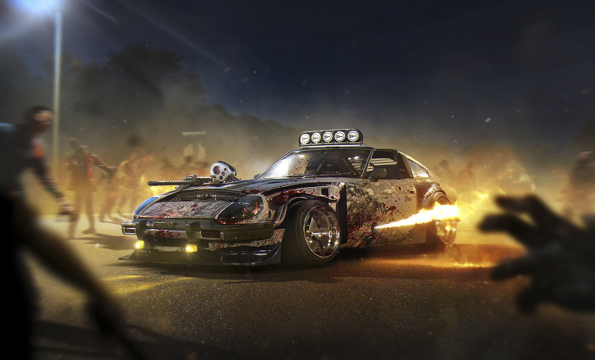 datsun 240z zombie fire halloween future tuning by khyzyl saleem