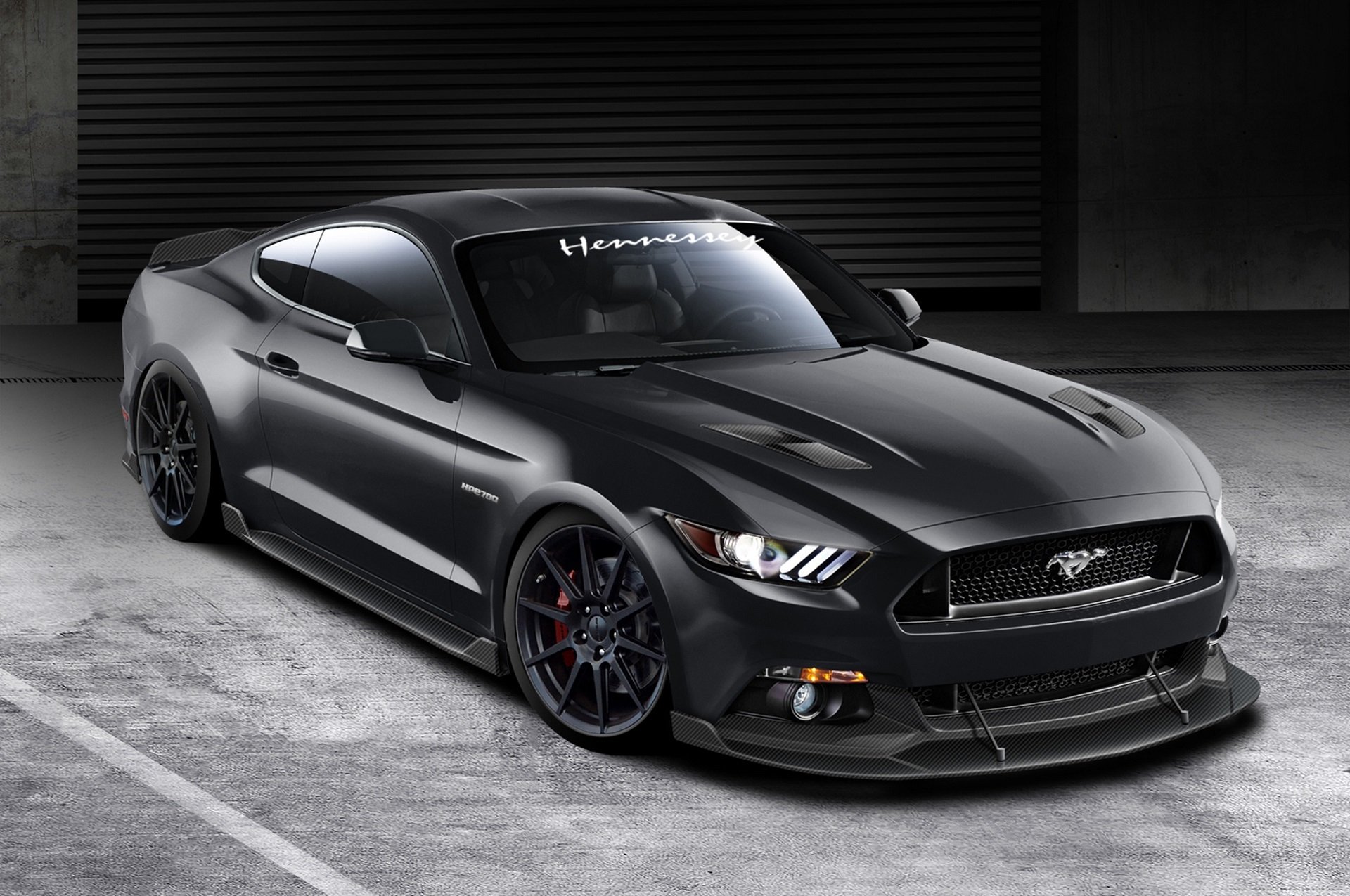 ford mustang hennessey hpe700 2015 nero anteriore