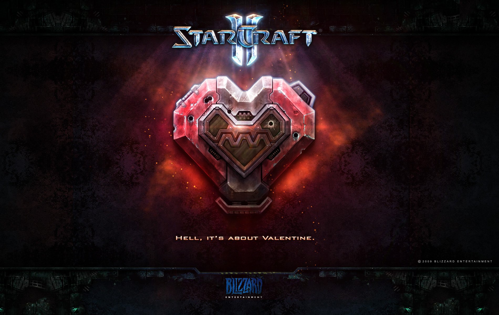 tarcraft 2 red icon wall heart