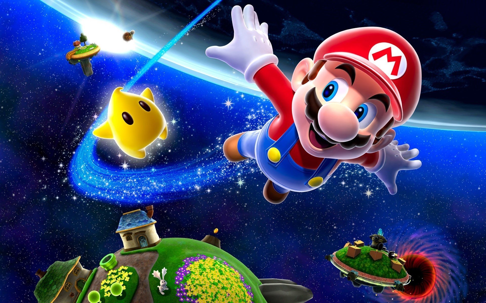 uper mario planet space