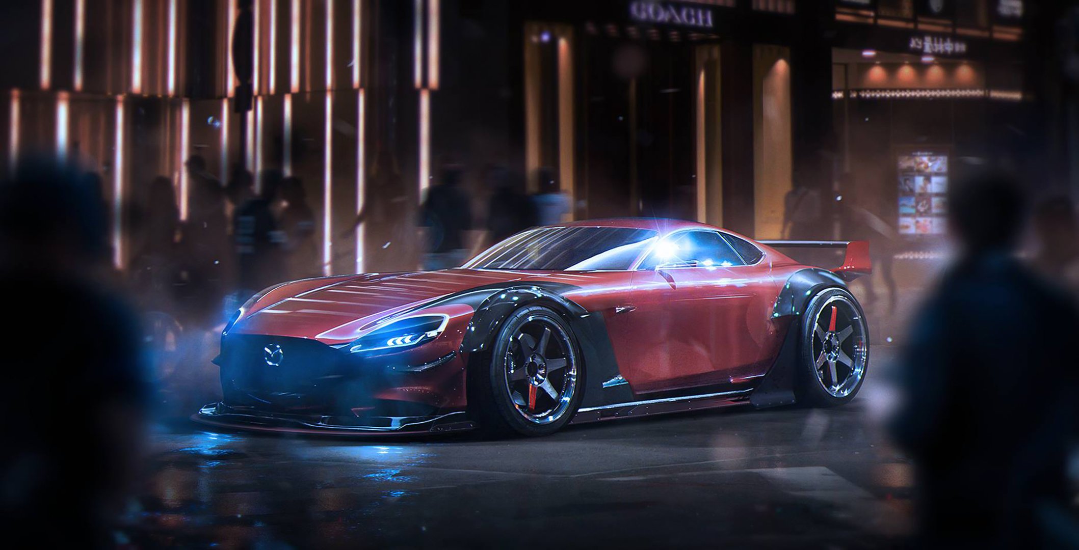 mazda rx-vision concetto futuro messa a punto da khyzyl salem