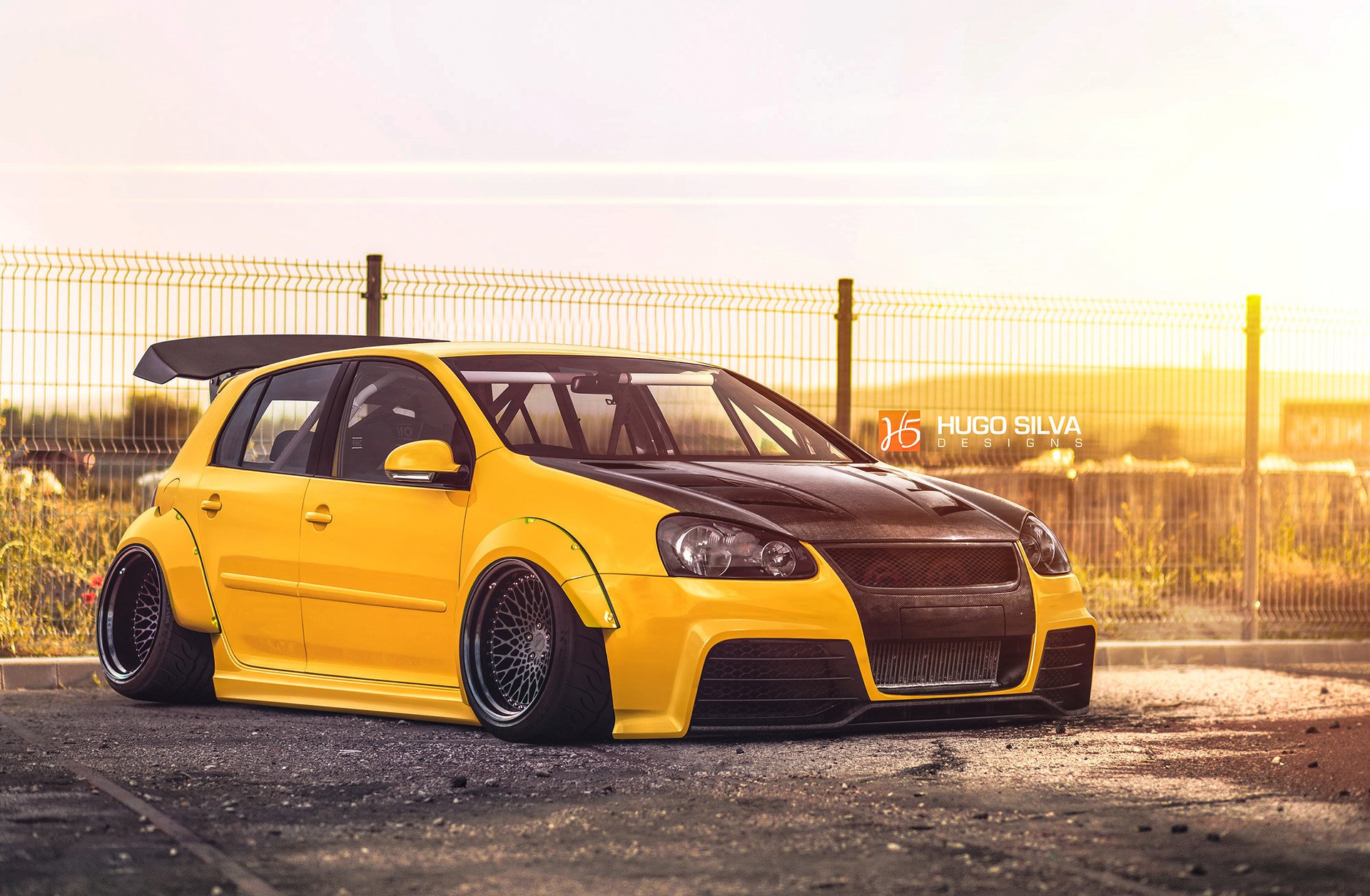 volkswagen golf mk5 jaune hugo silva