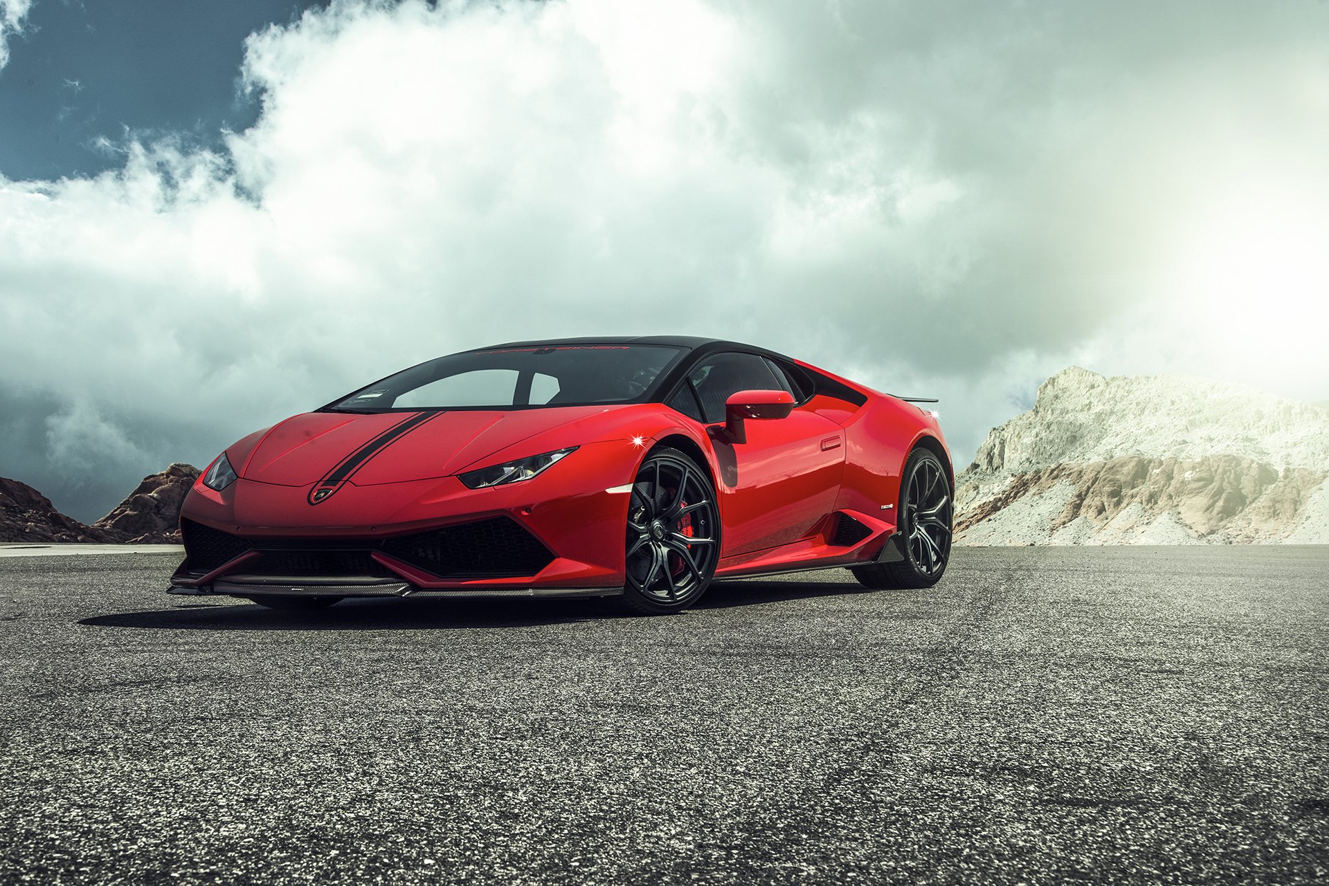 lamborghini huracán supersamochód czerwone vorsteiner