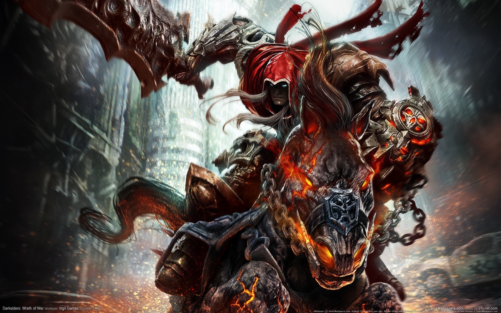 darksiders wrath of war demonio espada jinete