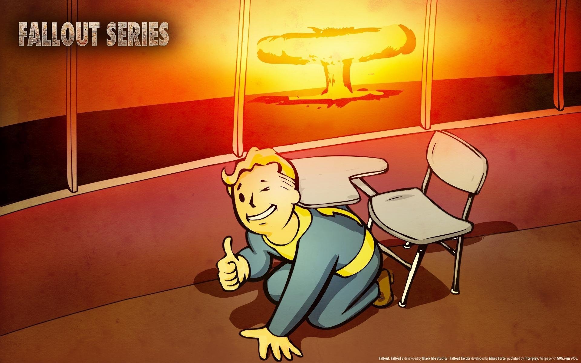 escritorio fallout explosión atómica hombre figura dibujos anime hombres-a