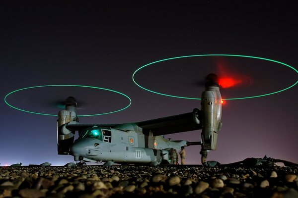 Landing on the stones of the screw reventon