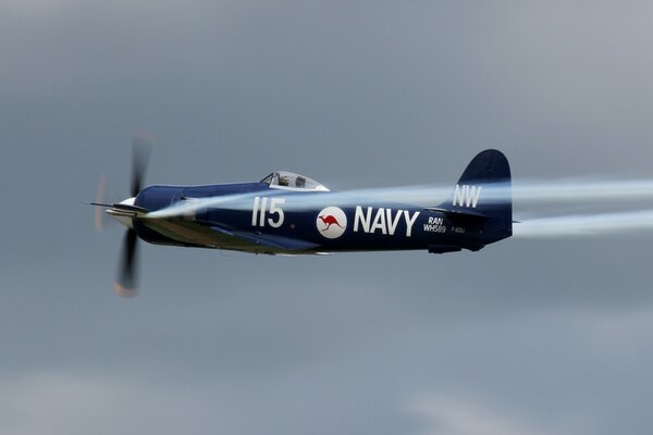 Australian Navy plane flies home