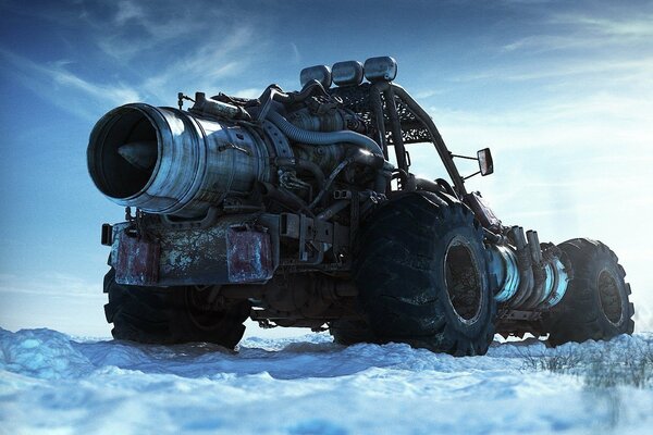 Ice conqueror with tractor tires