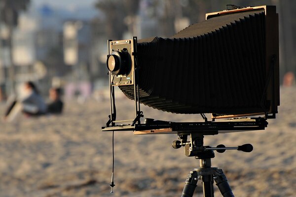 Photo of an old-time camera