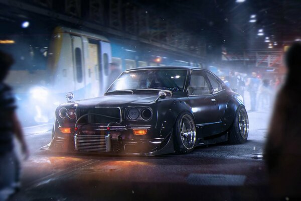 Tuning Mazda negro