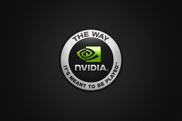 nvidia logo on a black background