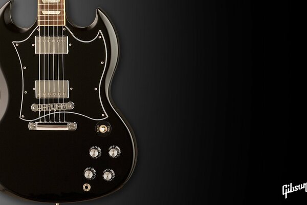 Gibson electric guitar in black