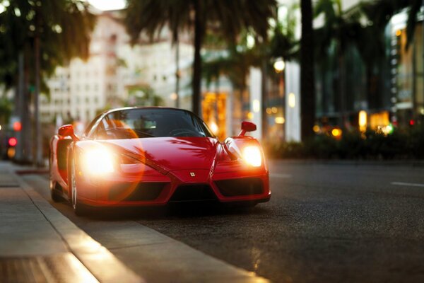 Car, supercar Ferrari Enzo