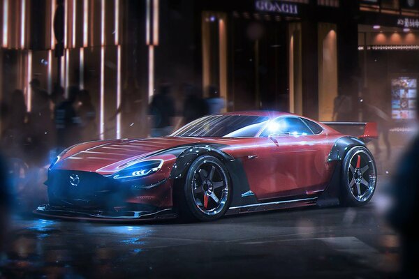 The concept of a car from the future - Mazda rx-vision