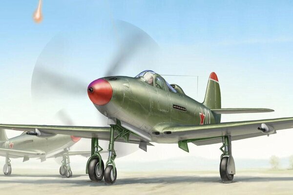 The IL-2 attack aircraft is preparing for a combat flight