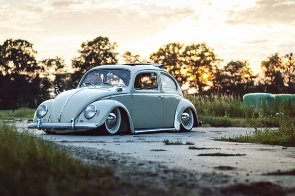 Voiture rétro comme un classique