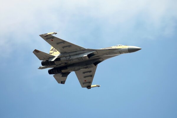 The Su-35 fighter in all its glory