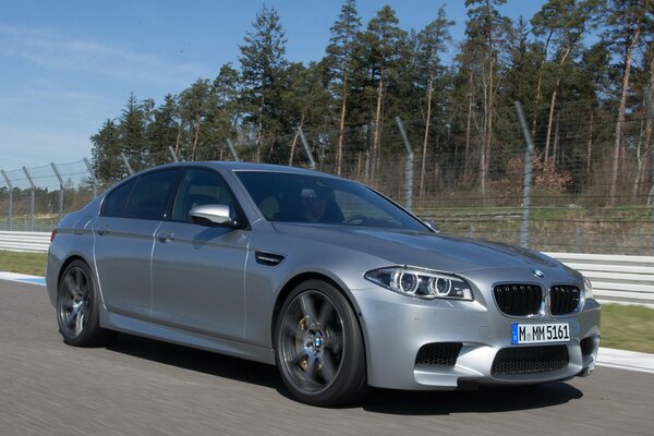 Plata bmw pista de alta velocidad