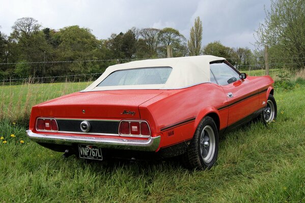La leggendaria Ford Mustang rossa del 1973