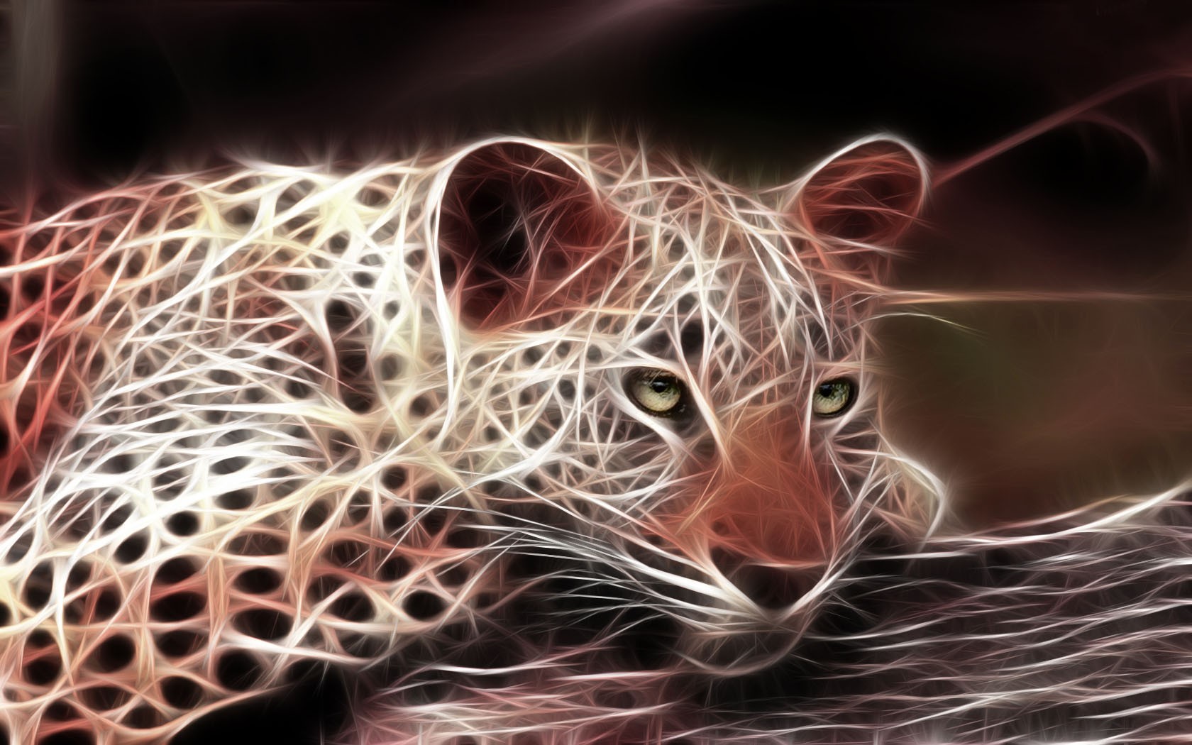 3d leopard predator cat