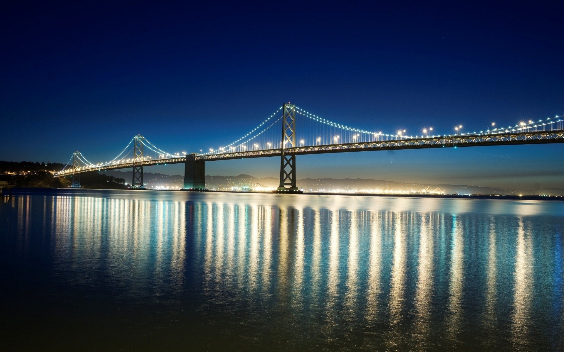 pont lumières san francisco nuit