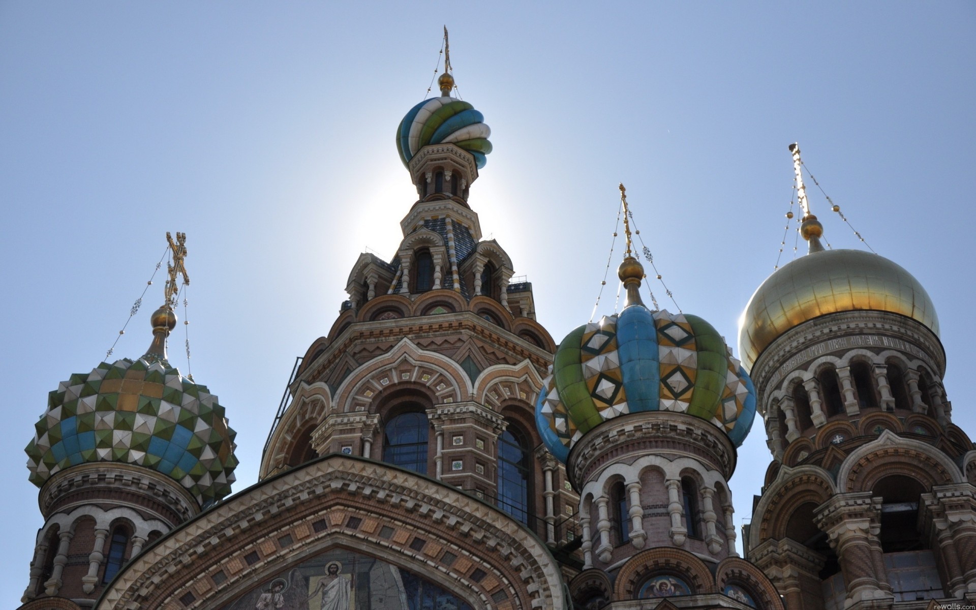 rusia azul iglesia macro ciudad