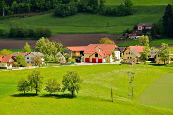 Fabelhafte Häuser in Österreich. unwirkliche Schönheit