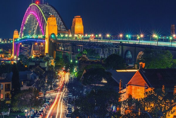 Australian Grand Bridge in Sydney