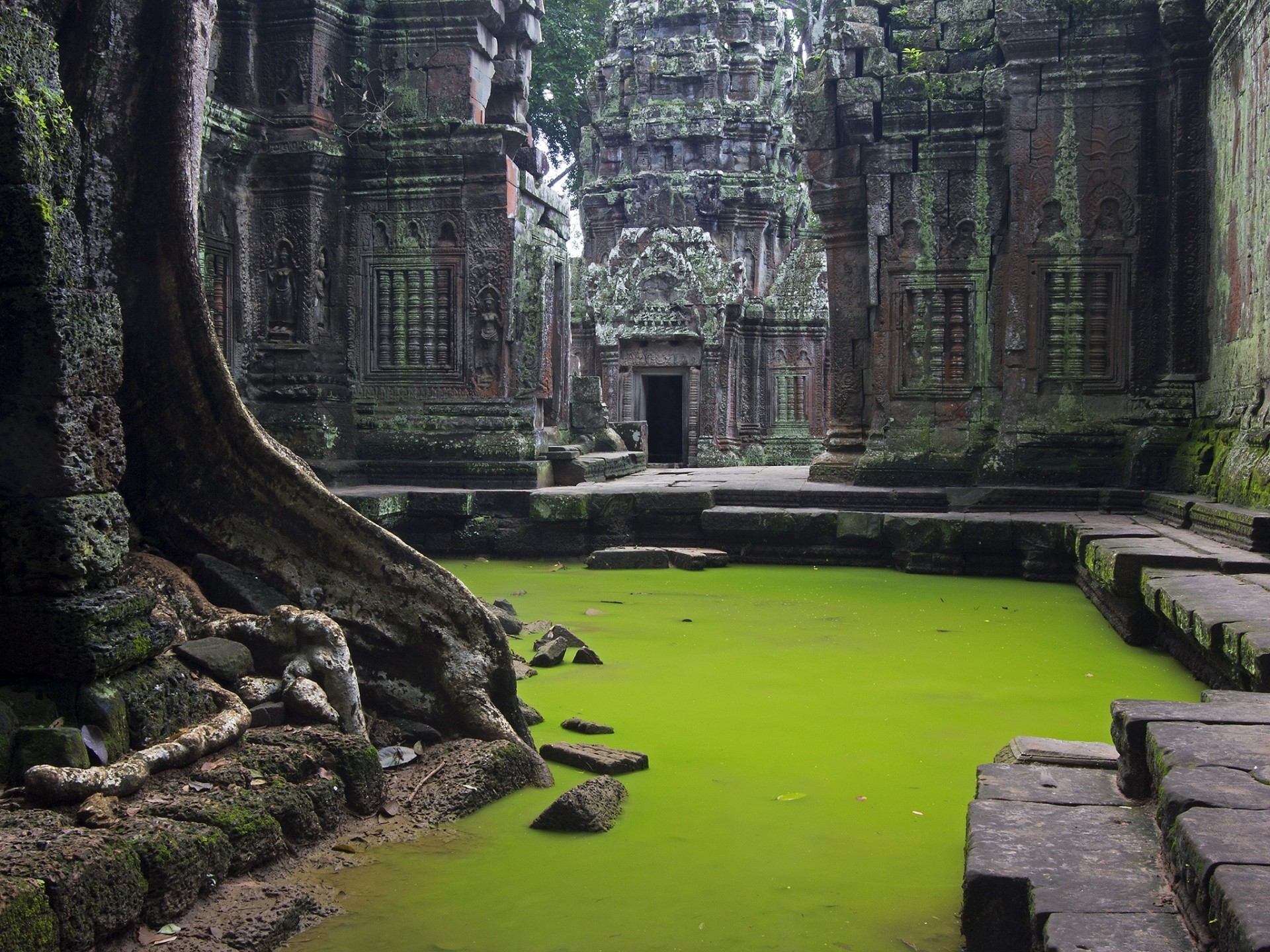 wasser ruinen schönheit tempel kambodscha