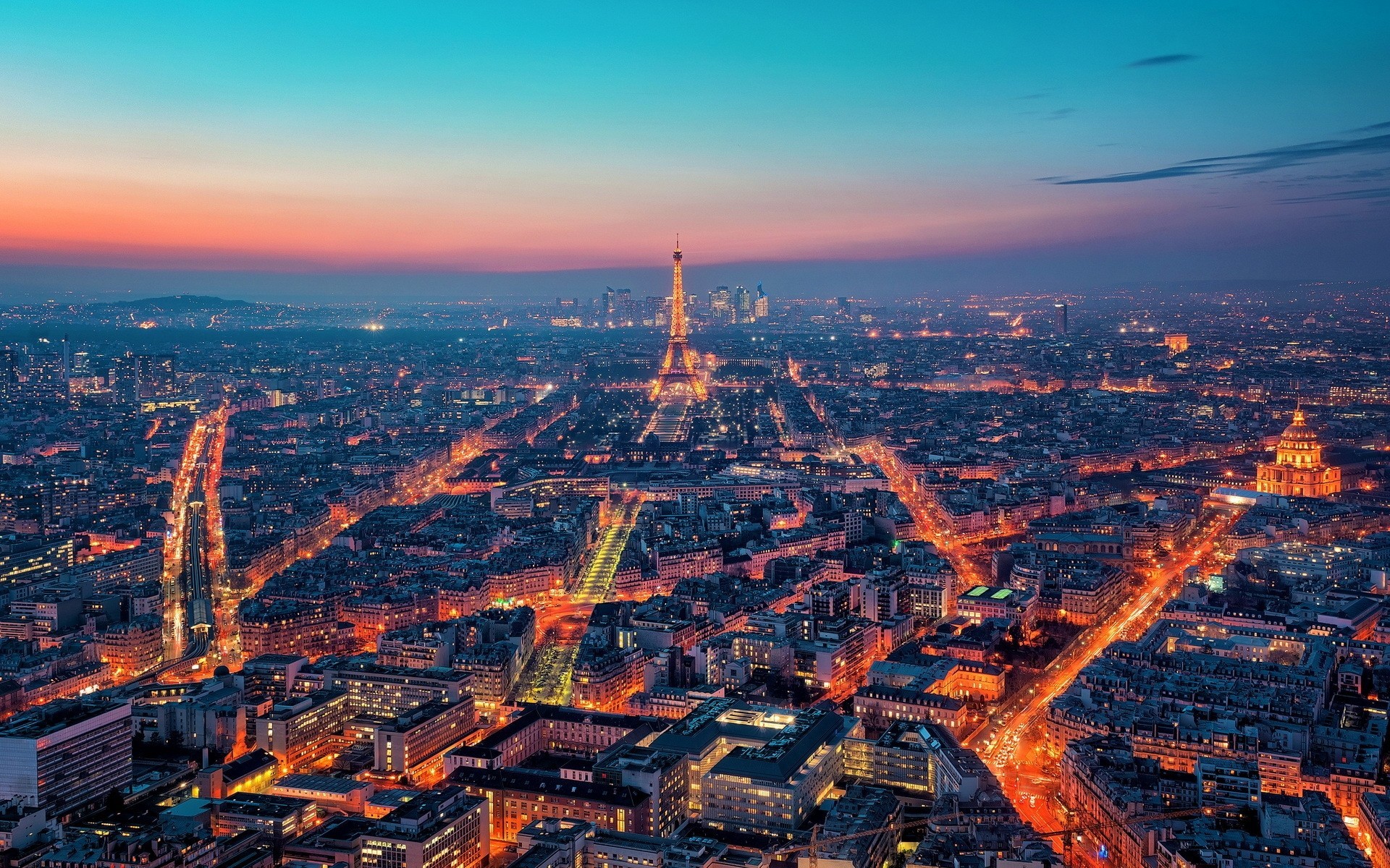 nacht paris stadt